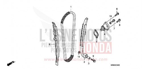 CAM CHAIN/TENSIONER CRF250R6 de 2006